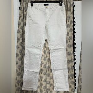 Women’s AEO skinny stretch twill work pants 10 regular white EUC